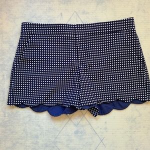 Navy and white dotted shorts from Club Monaco size 4.